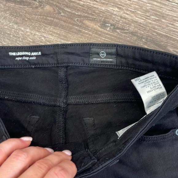 AG The Legging Ankle Super Skinny Ankle raw hem Size 26R - Picture 3 of 4